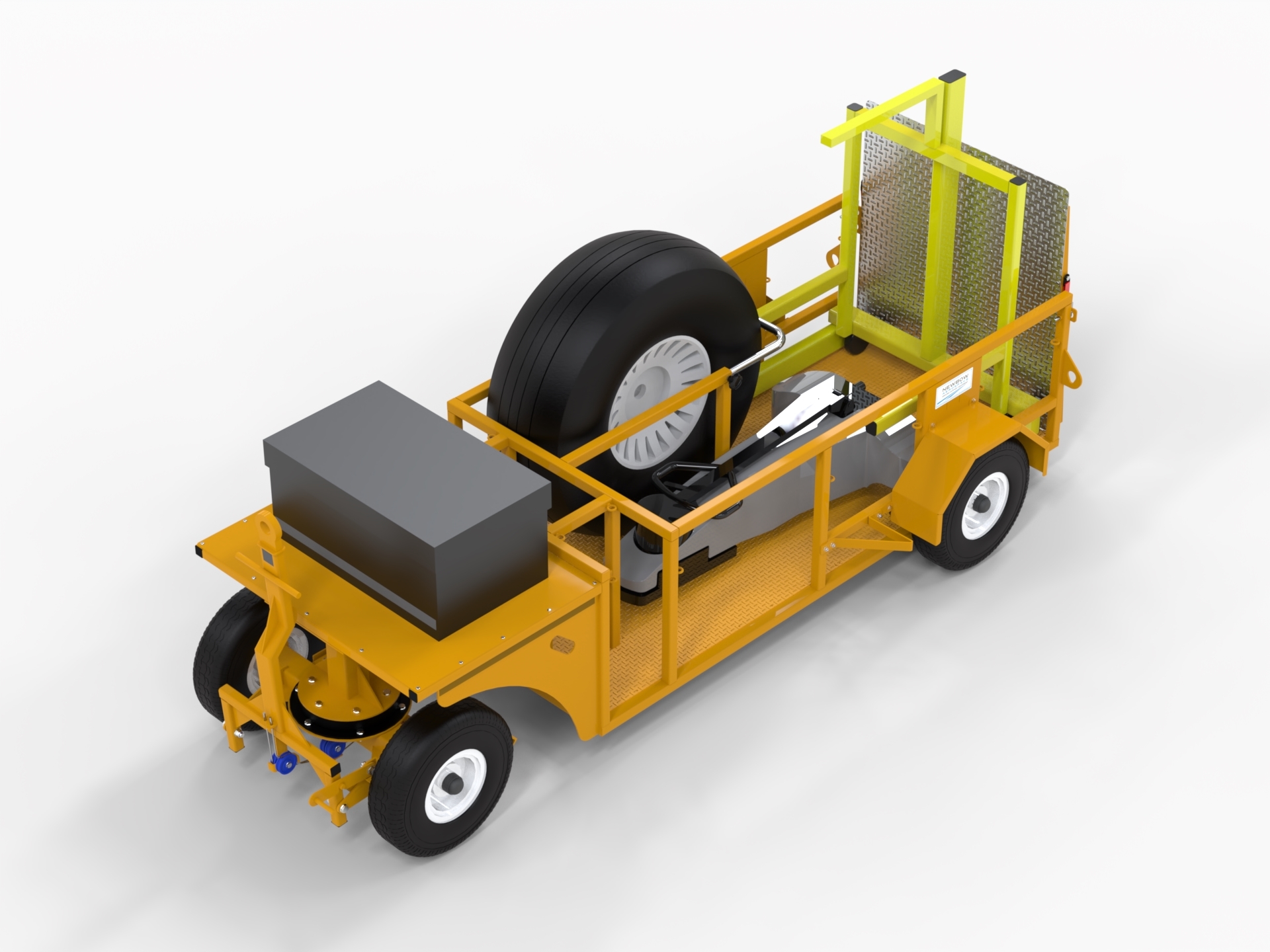 Product: Compact Wheel & Brake Change Trailer - Open Roof