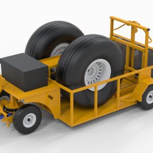 Product: Universal Wheel & Brake Change Trailer - Open Roof