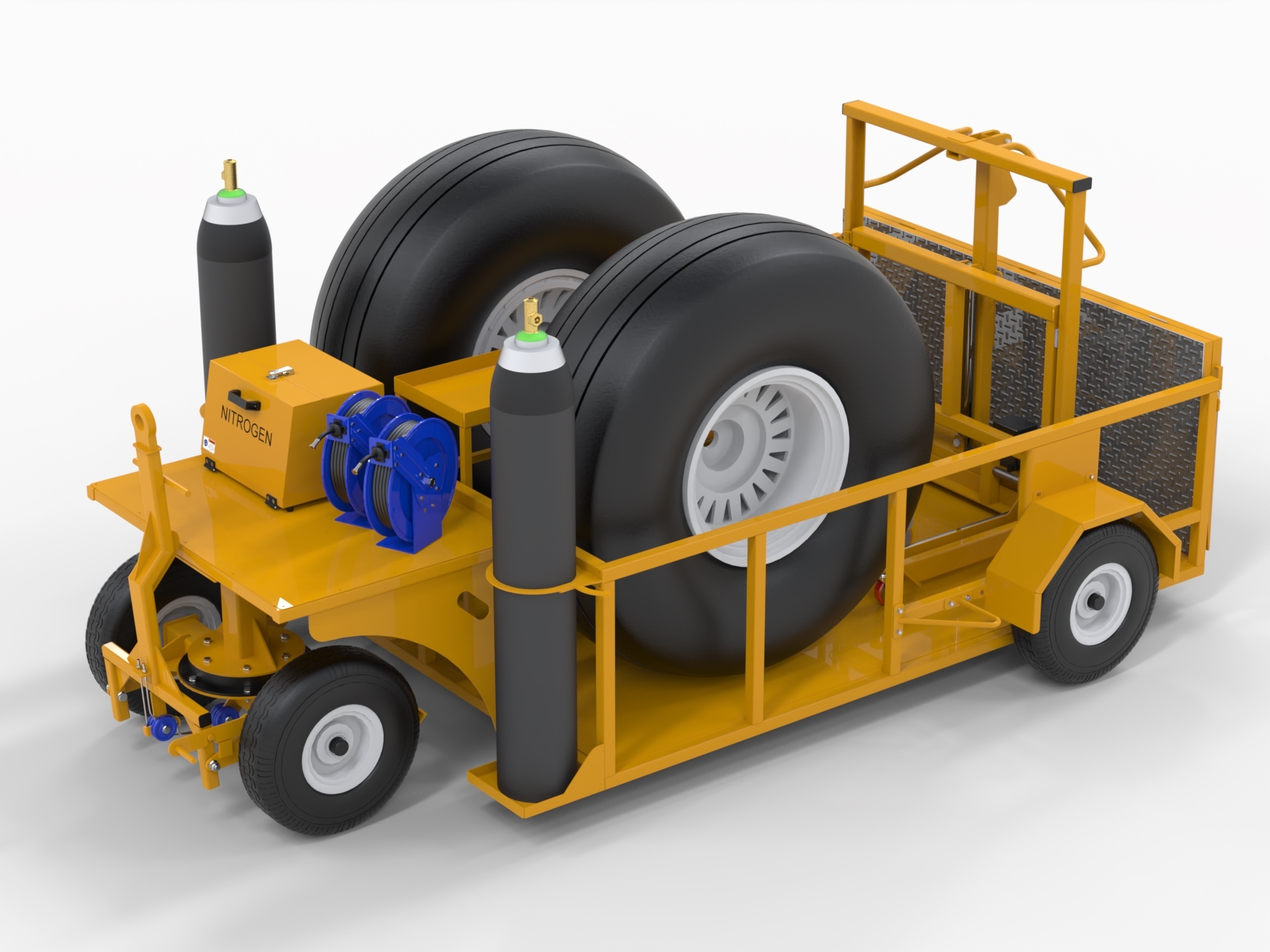 Product: Universal Wheel & Brake Change Trailer - Open Roof