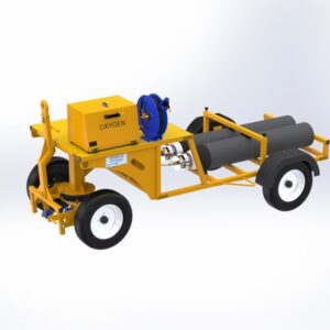 Product: 2-Bottle Flat Bed Oxygen Service Cart