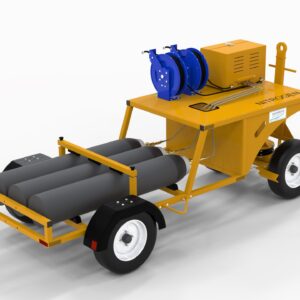 Product: 3-Bottle Flat-Bed Nitrogen Service Cart